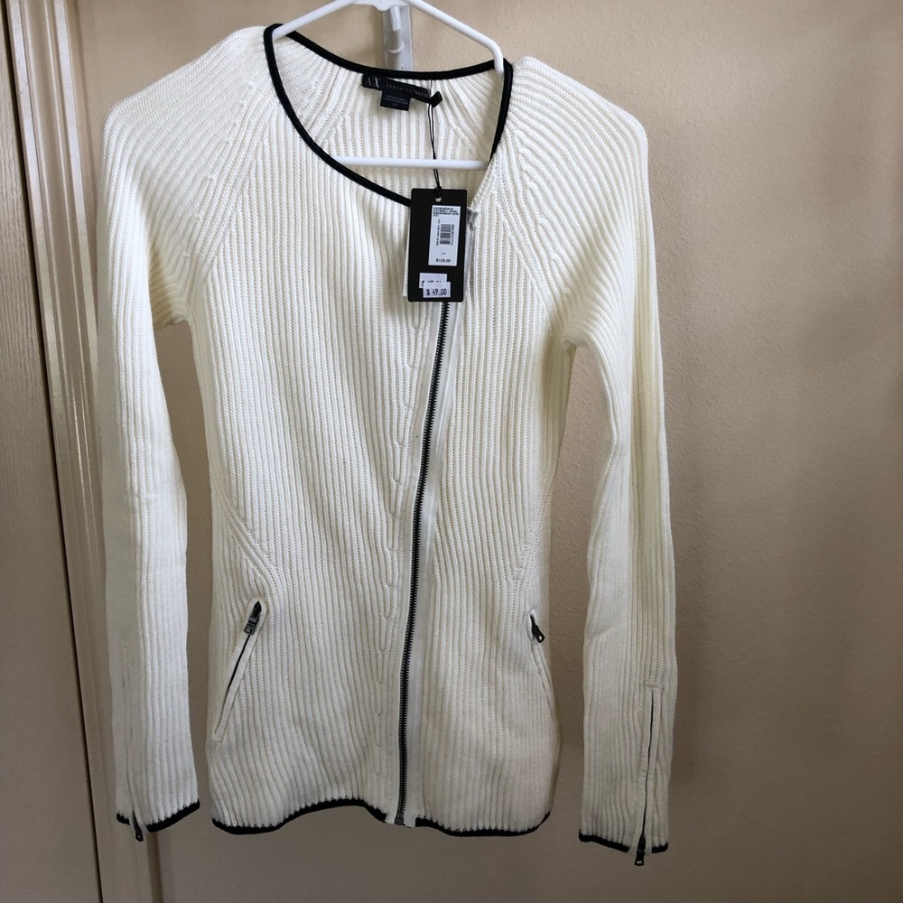 Armani Exchange zippered sweater